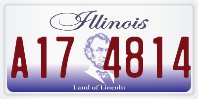 IL license plate A174814