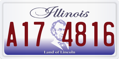 IL license plate A174816