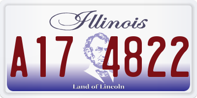 IL license plate A174822