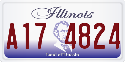 IL license plate A174824
