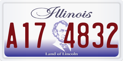 IL license plate A174832