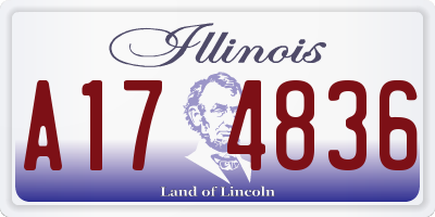 IL license plate A174836