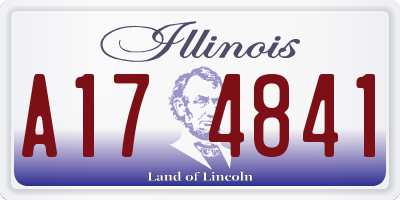 IL license plate A174841