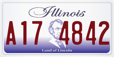 IL license plate A174842