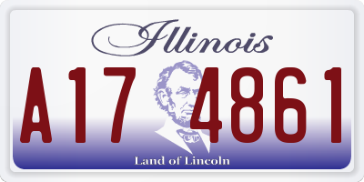IL license plate A174861