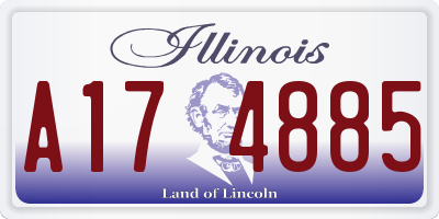 IL license plate A174885