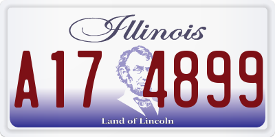 IL license plate A174899