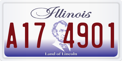 IL license plate A174901