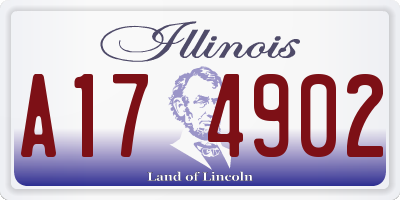 IL license plate A174902