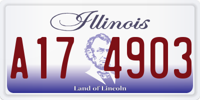 IL license plate A174903