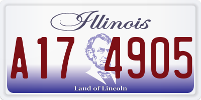 IL license plate A174905