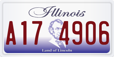 IL license plate A174906