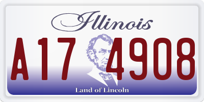 IL license plate A174908