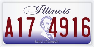 IL license plate A174916