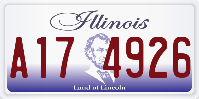 IL license plate A174926