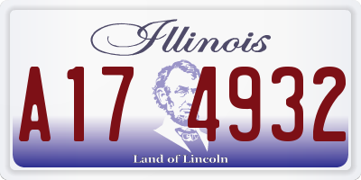 IL license plate A174932