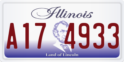 IL license plate A174933