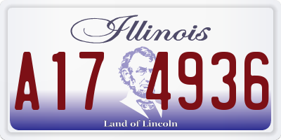 IL license plate A174936