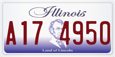 IL license plate A174950