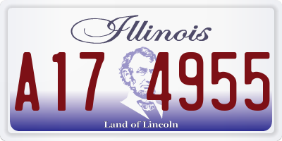 IL license plate A174955