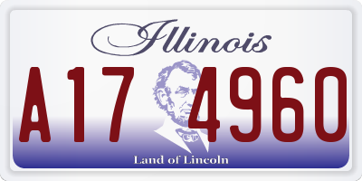IL license plate A174960
