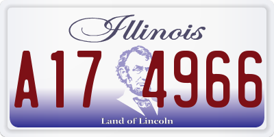 IL license plate A174966