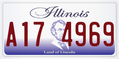 IL license plate A174969
