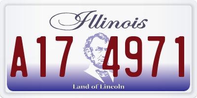 IL license plate A174971