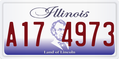 IL license plate A174973