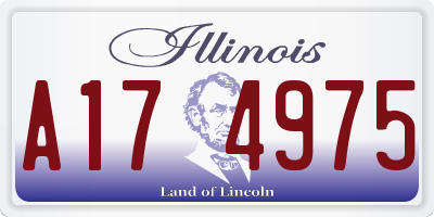 IL license plate A174975