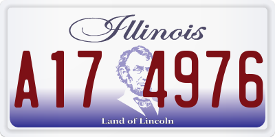 IL license plate A174976