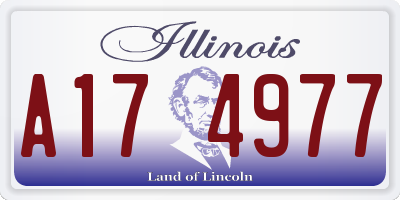 IL license plate A174977