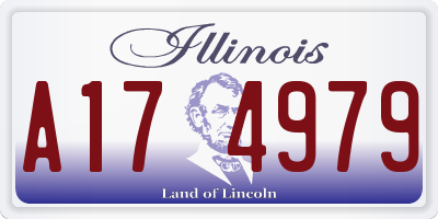 IL license plate A174979