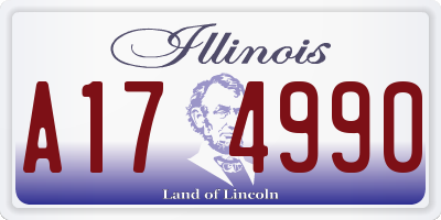 IL license plate A174990