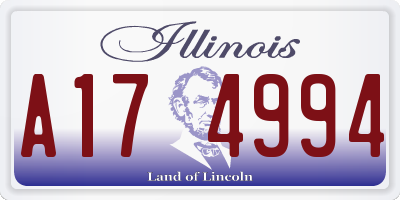 IL license plate A174994