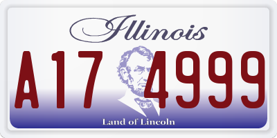 IL license plate A174999