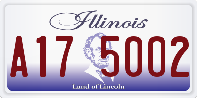 IL license plate A175002