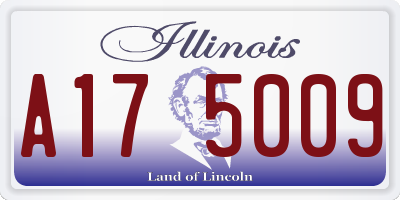 IL license plate A175009