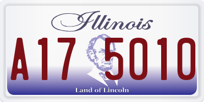 IL license plate A175010