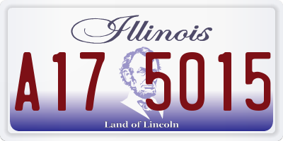 IL license plate A175015