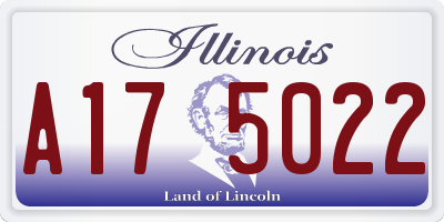 IL license plate A175022