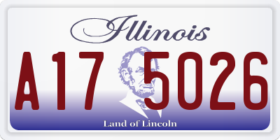 IL license plate A175026