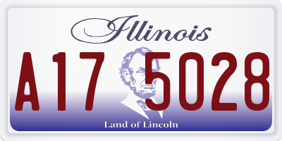 IL license plate A175028