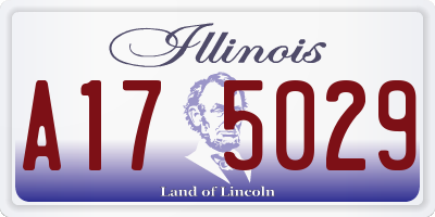 IL license plate A175029
