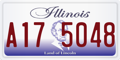 IL license plate A175048