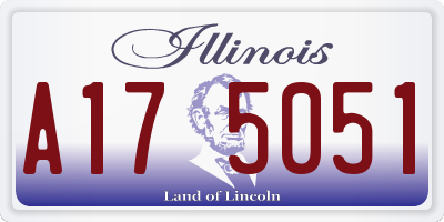 IL license plate A175051