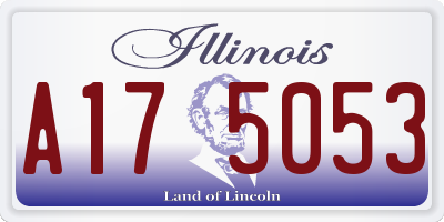 IL license plate A175053
