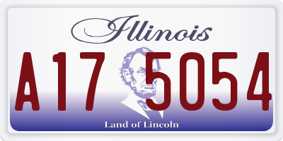 IL license plate A175054