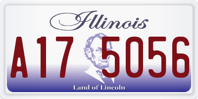 IL license plate A175056