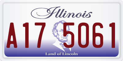 IL license plate A175061